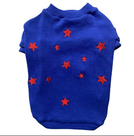 Gedyco Stars Küçük Irk Köpek Sweatshirtü Saks