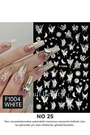 Renkli ve Desenli Tırnak Stickerları - Nail Art Sticker Çeşitleri - Su ile Yapışan Kolay Uygulama