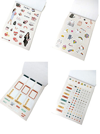 Hayal Sepeti DIY Sticker Book Sticker Kitabı Soft Edition 24x17cm  600+