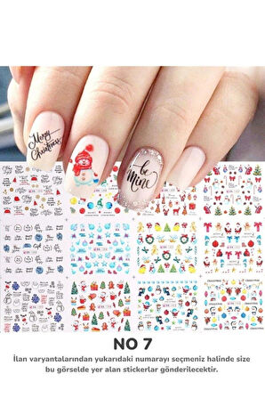 Renkli ve Desenli Tırnak Stickerları - Nail Art Sticker Çeşitleri - Su ile Yapışan Kolay Uygulama
