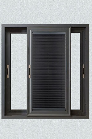 Toz Tutmaz Siyah Plise Perde Antibakteriyel - Cam Balkon & PVC Pencere Plise Perde Modelleri