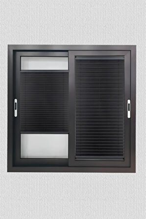 Toz Tutmaz Siyah Plise Perde Antibakteriyel - Cam Balkon & PVC Pencere Plise Perde Modelleri