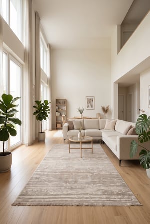 Saten Halı Modern Kaymaz Tabanlı Yıkanabilir Salon Oturma Odası Halısı Düz Çizgi Desen