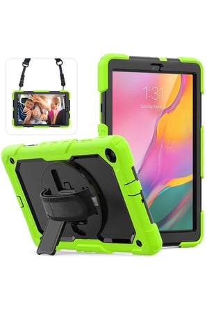 Galaxy T510 Tab A 10.1 Kılıf Pars Tablet Kapak - Yeşil