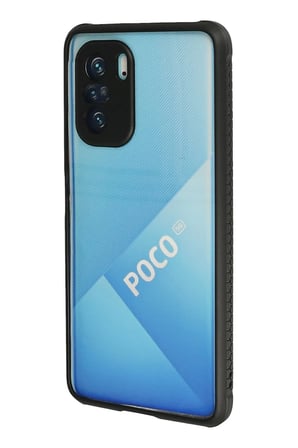 Poco F3 Kılıf Miami Şeffaf Silikon - Siyah