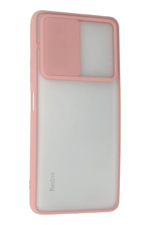 Redmi Note 10 Pro Kılıf Palm Buzlu Kamera Sürgülü Silikon - Pembe