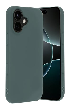 Iphone 17 Nano Içi Kadife Silikon - Koyu Yeşil