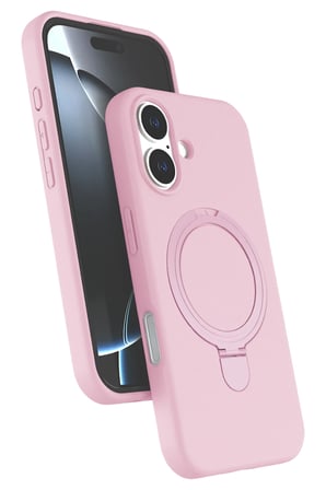 Iphone 16 Regal Magsafe Standlı Kapak - Açık Pembe