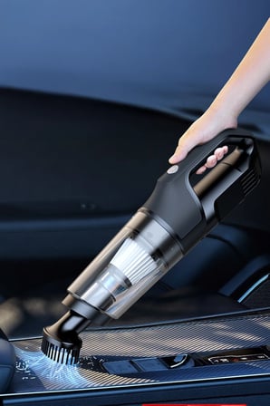 Vc006 50W 4000 Mah Bataryalı Kablosuz Çok Fonksiyonlu Araç Süpürge - Siyah