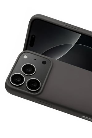 Iphone 17 Pro Max Nano Içi Kadife Silikon - Gri