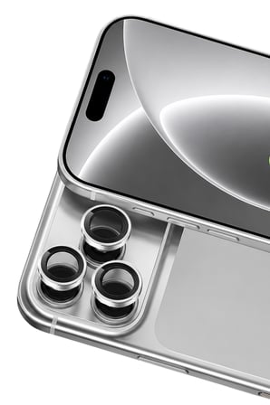 Iphone 18 Pro Raze Metal Kamera Lens - Gümüş