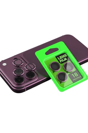 Iphone 18 Pro Max Raze Metal Kamera Lens - Bordo