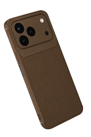 Tecno Spark 50 4G Auto Focus Karbon Kapak - Kahverengi