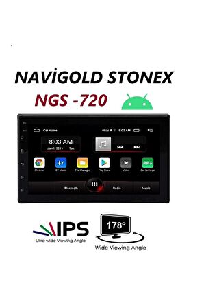 Navigold Ngs-720 2 Gb Ram 16 Gb Dahili Hafıza 7 Inch Android 12 Oto Teyp Kamera Hediyeli