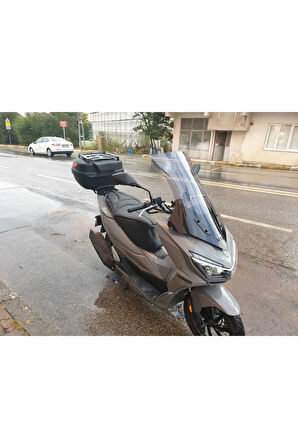 Mondial Strada 125 Siperlik Ön Cam 2023 2024 Model 75cm Açıkfüme Renkli 4mm UZUN CAM