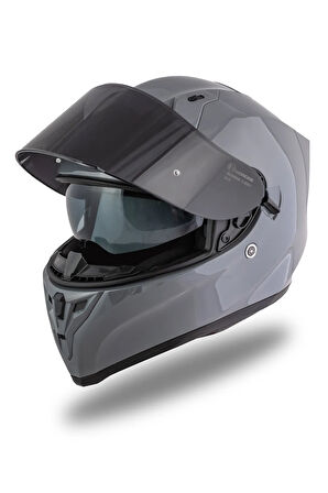 Strada Nardo Gri Kask ( Güneş Vizörlü )