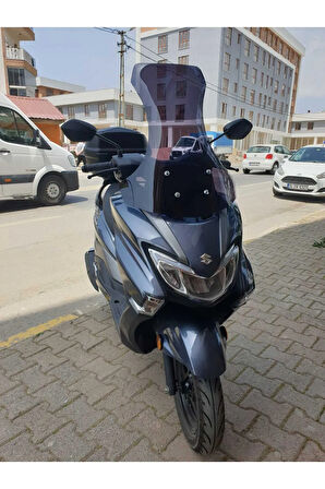 Suzuki Burgman Street Ex 125 Siperlik Ön Cam 2023 2024 Model 62cm Açıkfüme Renkli 4mm