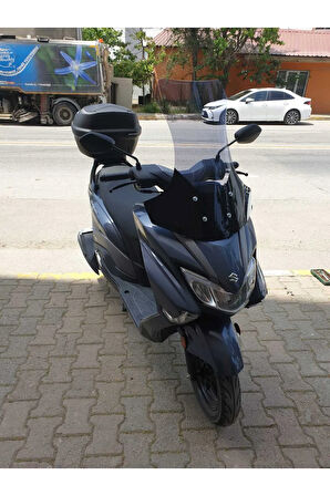 Suzuki Burgman Street Ex 125 Siperlik Ön Cam 2023 2024 Model 62cm Açıkfüme Renkli 4mm