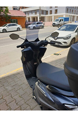Suzuki Burgman Street Ex 125 Siperlik Ön Cam 2023 2024 Model 62cm Açıkfüme Renkli 4mm