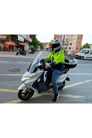 Suzuki Burgman Street Ex 125 Siperlik Ön Cam 2023 2024 Model 62cm Şeffaf Renkli 4mm