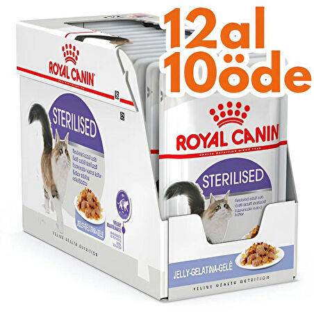 Royal Canin Sterilised Jelly Pouch Yaş Kedi Maması 12 x 85 gr