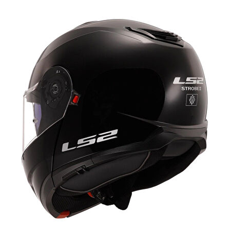 LS2 STROBE 2 SİYAH ÇENE AÇILIR KASK