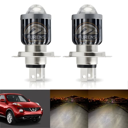 Nissan Juke (2010-2014) Makyajsız Kasa Mercek Led Xenon Uzun - Kısa Tek Renk Beyaz