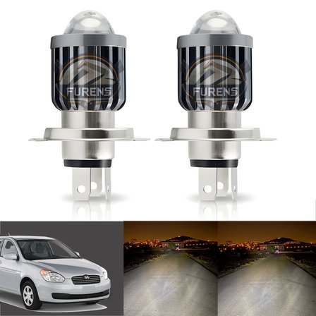 Hyundai Accent Era Mercek Led Xenon Uzun - Kısa Tek Renk Beyaz Şimşek Etkili