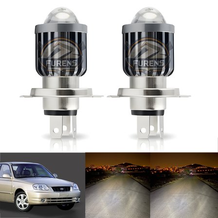 Hyundai Accent (1995-1999) Mercek Led Xenon Uzun - Kısa Tek Renk Beyaz