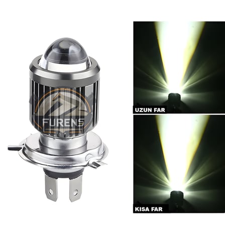 Ford Connect Için Uyumlu Şimşek Etkili Mercek Led Xenon Tek Renk Beyaz