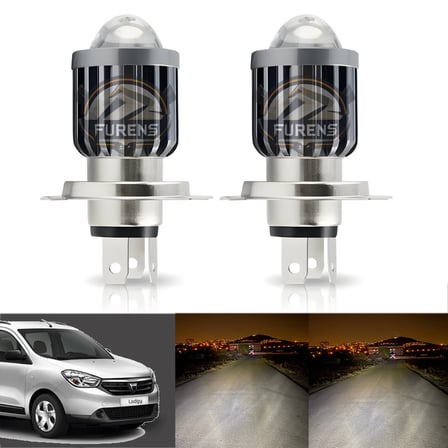 Dacia Lodgy Için Uyumlu Şimşek Etkili Mercek Led Xenon Oto Ampulu Tek Renk Beyaz