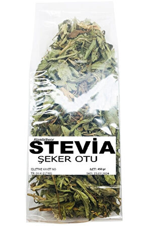 Stevia Şeker Otu 450 gr Kurutulmuş Yeni Mahsül