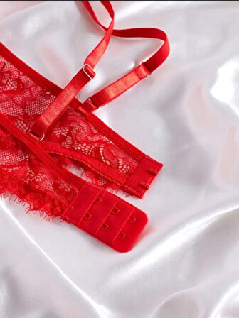 Telli Dantelli Sütyen Tanga Takımı