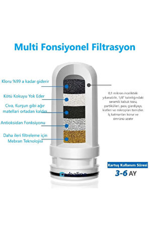 Musluk Ucu Su Arıtma Filtresi Paslanmaz Çelik Multifonksiyonel Mebran Filtre Mutfak Için Içilebilir