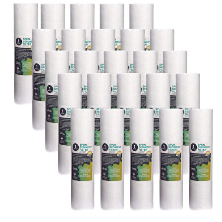 Sulook Su Arıtma Pp Sediment Filtre 1 Mikron 10 Inc 25'li