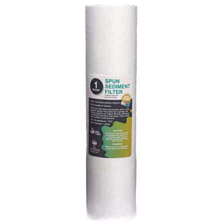 Sulook Su Arıtma Pp Sediment Filtre 1 Mikron 10 Inc 25'li