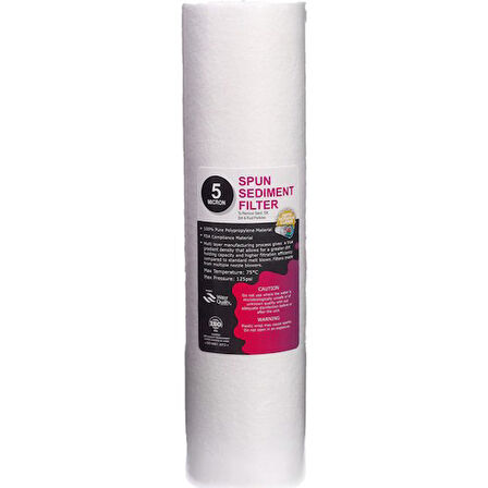 Lotto Filters Su Arıtma Pp Sediment Filtre 5 Mikron 10 Inc 25'li