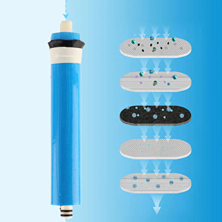 Lotto Filters Su Arıtma Cihazı Membran Filtre, 75 Gpd,1812