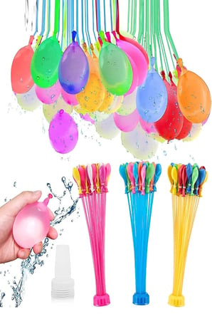 u Balonu Kendinden Bağlamalı 111'li Set – Şipşak Dolum Su Balonları – Renkli