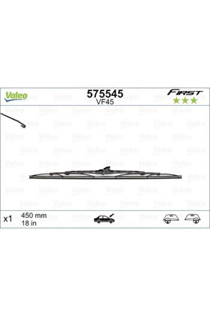 Val-575545 Silecek Süpürgesi 450mm Uyumlu Normal Tip First Üni