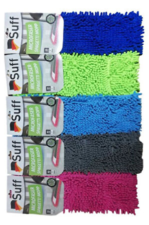 Suff 1 Adet Nemli Ve Kuru Makarna Mop Ucu Mikrofiber Paspas Yedeği 60 Cm