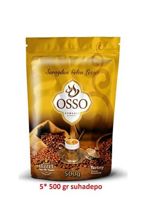 Osso Aromalı Öğütülmüş Osmanlı Türk Kahvesi 5x500 gr 