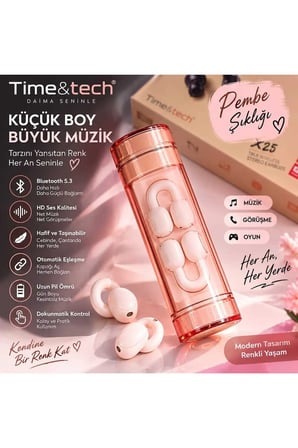 k25 klipsi tasarım kulaklık spor taşınabilir kulakiçi TWS