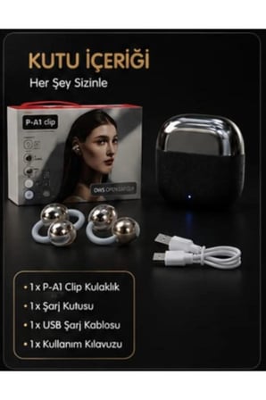 P-A1 – Yapay Zekâ Destekli Çeviri Özellikli Açık Kulak Bluetooth Kulaklık