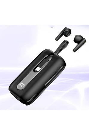TWS-T21 POWERBANKLI KULAKİÇ İ5200 MAH BATARYALI LİGHTNİNG VE TYPE-C KABLOLU OYUNCU KULAKLIĞI