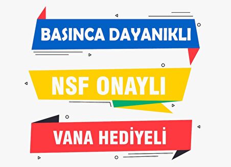 Sulook Su Arıtma Cihazı Deposu - Vana Dahil Metal./plastik Tank