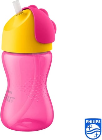 Philips Avent Pipetli Bardak 12 Ay+ 300 ml Pembe-Sarı, SCF798/02