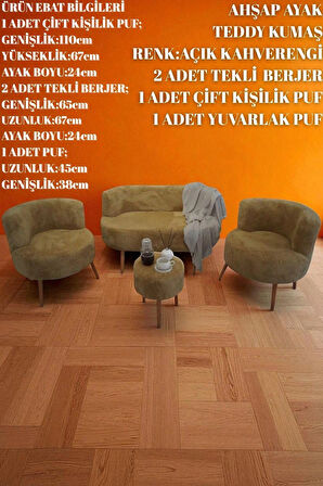 Summer Çay Seti Koltuk Takımı Puf Berjer Ofis Balkon Cafe Bahçe Salon Mobilyası