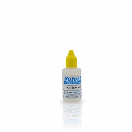 SUTEST Klor İndikatörü 30cc (ORTA TOLİDİN SOLÜSYONU)