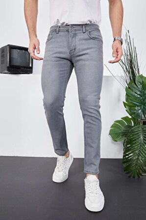 Erkek Likralı Denim Skinny Fit Süper Dar Jeans